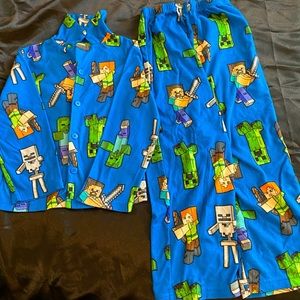 MINECRAFT BOYS PJs FLANNEL